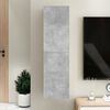 vidaXL Meuble TV Gris b&eacute;ton 30,5x30x110 cm Bois d&rsquo;ing&eacute;nierie