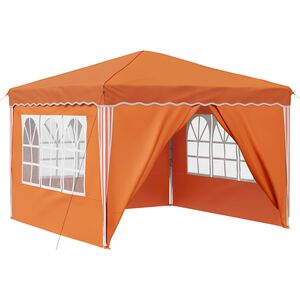 vidaXL Tente de f&ecirc;te pop-up Orange 288 x 288 x 245 cm Tissu Oxford