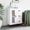 vidaXL Buffet Blanc brillant 69,5x34x90 cm Bois d'ingénierie