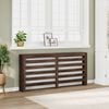vidaXL Cache-radiateur ch&ecirc;ne marron 175x20x82 cm bois d'ing&eacute;nierie