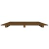 vidaXL Cadre de lit sans matelas marron miel 90x200 cm bois pin massif