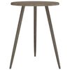 vidaXL Table de bistro Gris &Oslash;60x76 cm MDF et fer