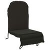 vidaXL Coussin de transat ensoleill&eacute; GEMERT 100 % polyester Noir