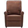 vidaXL Fauteuil de massage Marron Tissu