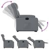 vidaXL Fauteuil inclinable &eacute;lectrique gris similicuir
