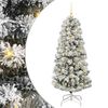 vidaXL Sapin de No&euml;l Artificiel &agrave; Branches Articul&eacute;es Vert et blanc