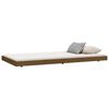 vidaXL Cadre de lit sans matelas marron miel 80x200 cm bois pin massif