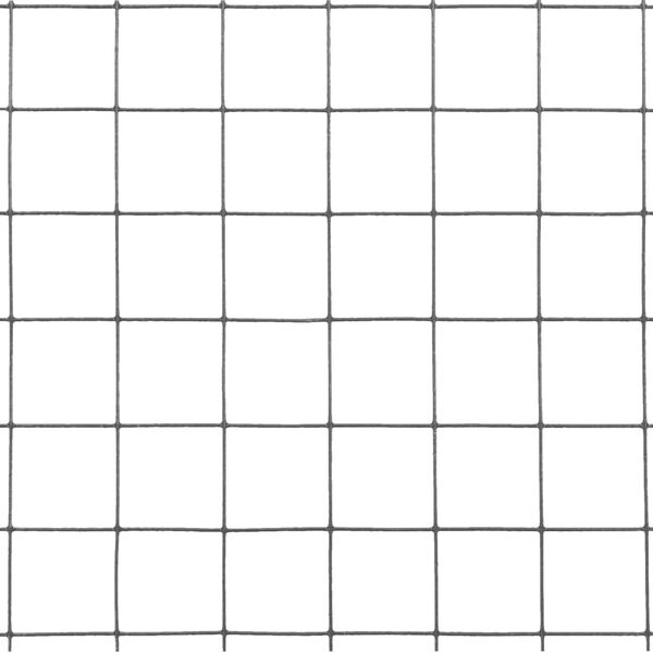 vidaXL Grillage acier avec revêtement en PVC 10x1,5 m gris