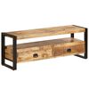 vidaXL Meuble TV 120x35x45 cm Bois solide de manguier