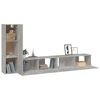 vidaXL Ensemble de meubles TV 3 pcs Gris b&eacute;ton Bois d'ing&eacute;nierie