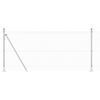 vidaXL Poteau de clôture. Argenté 50 x 0,8 m (maille 19 x 19 mm) Acier