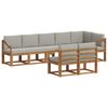 vidaXL Ensemble de canap&eacute;s d'ext&eacute;rieur 8 pcs Gris Naturel et Clair