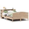 vidaXL Lit biblioth&egrave;que sans matelas 140x190 cm bois de pin massif