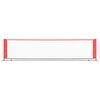 vidaXL Filet de tennis Noir et rouge 400x100x87 cm Polyester