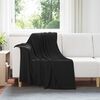 vidaXL Couvertures &agrave; jeter 6 pcs Noir 170 x 130 cm Toison