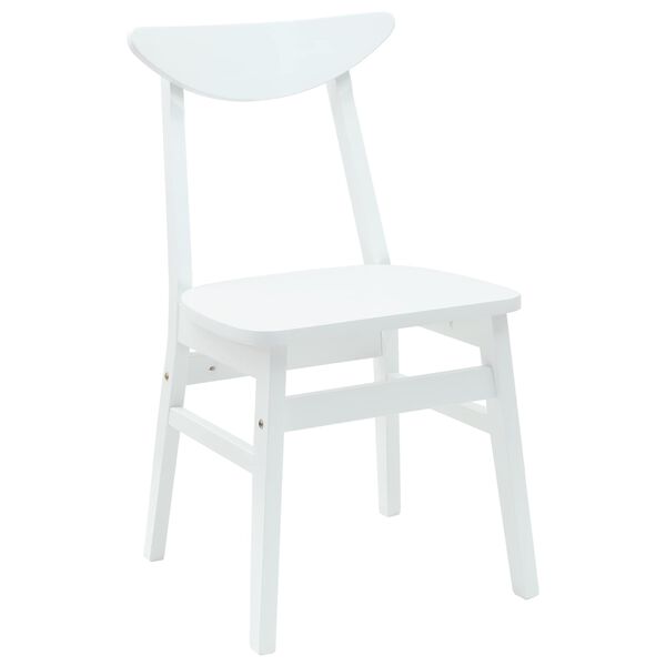 vidaXL Chaises de salle &agrave; manger 2 pcs Blanc 42 x 47.5 x 81 cm