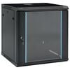 vidaXL Armoires r&eacute;seau avec stockage Noir 600 x 600 x 640 mm Acier