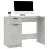 vidaXL Bureau Gris béton 100x50x75 cm Bois d'ingénierie