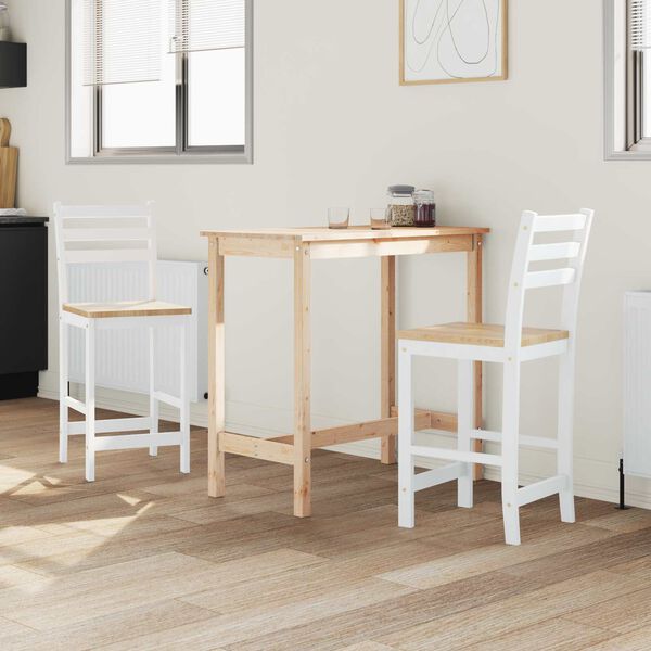 vidaXL Chaises de salle &agrave; manger 2 pcs Blanc 40 x 47,5 x 99,5 cm
