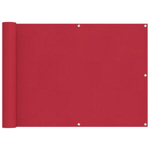 vidaXL &Eacute;cran de balcon Rouge 75 x 200 cm Oxford alu enduit de PU