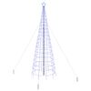 vidaXL Arbre de No&euml;l LED EKENAS 400 cm 800 LED Bleu Acier Bleu