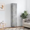 vidaXL Buffet haut Gris b&eacute;ton 34,5x34x180 cm Bois d'ing&eacute;nierie
