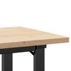 vidaXL Table &agrave; manger cadre en O 100x50x75,5 cm bois pin massif acier