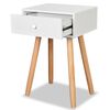 vidaXL Table de chevet 2 pcs Bois de pin massif 40 x 30 x 61 cm Blanc