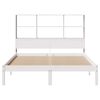 vidaXL Lit biblioth&egrave;que sans matelas blanc 140x190 cm bois pin massif