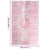 vidaXL Tapis d'ext&eacute;rieur ARAKIL rose 160x230 cm PP