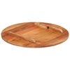 vidaXL Dessus de table bois massif d'acacia rond 15-16 mm 50 cm