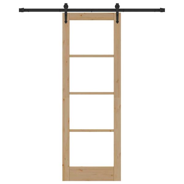 vidaXL Porte coulissante Naturel 73,5 x 211 cm