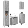vidaXL Ensemble de mobilier de salle de bain avec tiroir Gris Sonoma
