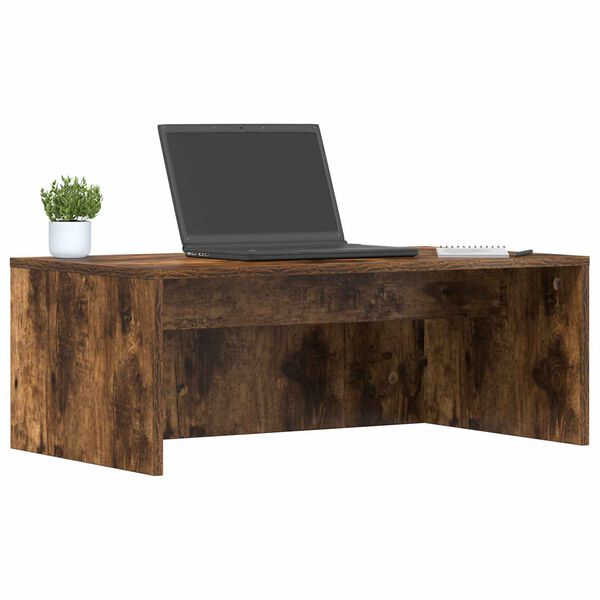 vidaXL Bureau mural Ch&ecirc;ne fum&eacute; 80 x 45 x 30 cm Bois d'ing&eacute;nierie