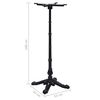 vidaXL Pied de table de bistro noir 52x52x108 cm fonte