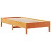 vidaXL Lit biblioth&egrave;que sans matelas cire marron 75x190 cm pin massif