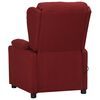 vidaXL Fauteuil de massage Rouge bordeaux Tissu