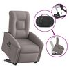 vidaXL Fauteuil inclinable électrique taupe tissu