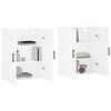 vidaXL Armoires murales 2 pcs blanc 69,5x34x90 cm
