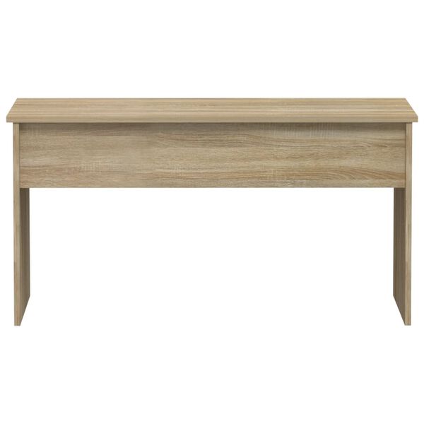vidaXL Table basse ch&ecirc;ne fum&eacute; 102x50,5x52,5 cm bois d'ing&eacute;nierie
