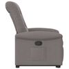 vidaXL Fauteuil inclinable taupe tissu