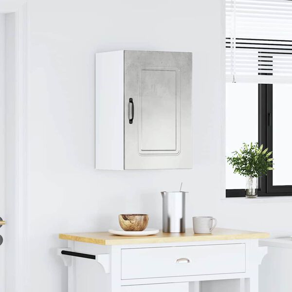 vidaXL Armoire murale de cuisine Kalmar gris b&eacute;ton bois d'ing&eacute;nierie