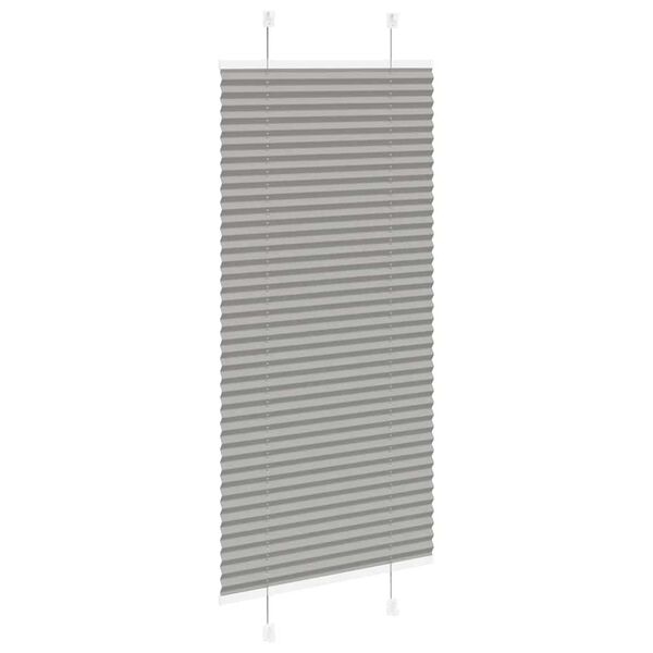 vidaXL Store pliss&eacute; anthracite 60x150 cm largeur du tissu 59,4 cm