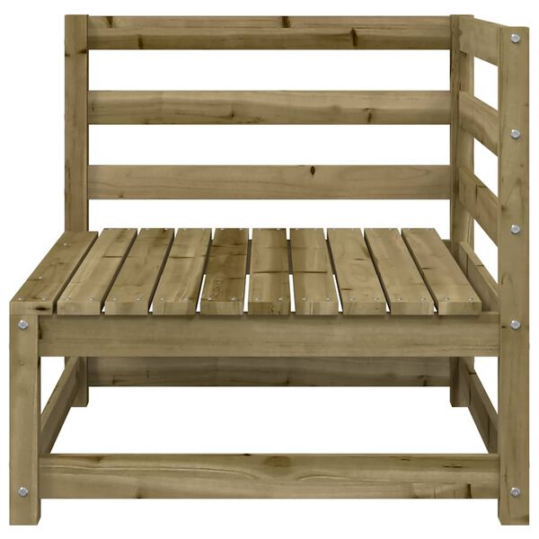 vidaXL Canap&eacute; d'angle de jardin 70x70x67 cm bois de pin impr&eacute;gn&eacute;