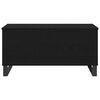 vidaXL Table basse Ch&ecirc;ne noir 90 x 44,5 x 45 cm Bois d'ing&eacute;nierie