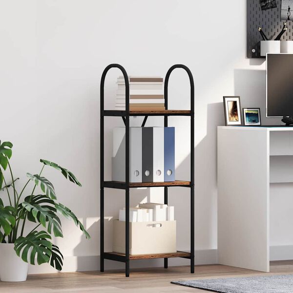 vidaXL &Eacute;tag&egrave;re Bois ancien 40 x 30 x 109 cm Bois d'ing&eacute;nierie