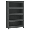 vidaXL Biblioth&egrave;que Gris 80x35x126 cm Bois de pin massif