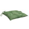 vidaXL Coussins de chaise lot de 2 à motif de feuilles 50x50x7 cm