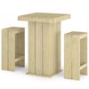 vidaXL Meubles de bar de jardin 3 pcs Bois de pin impr&eacute;gn&eacute;