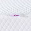 vidaXL Surmatelas Blanc 70 x 200 cm Tissu Jacquard